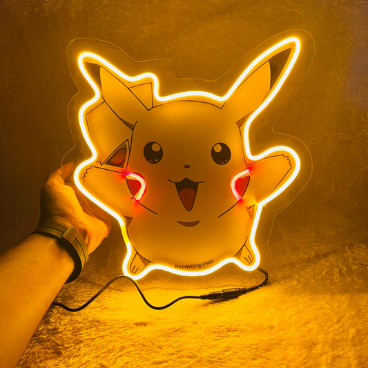 Pikachu Neon Artwork - Radiate Pikachu's Spark