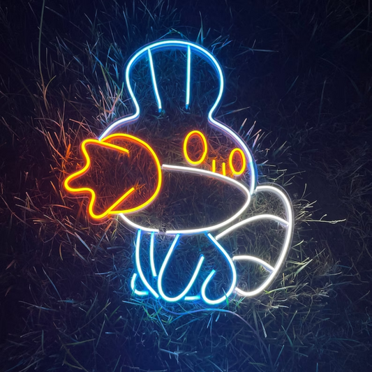 Mudkip Pokemon Neon Sign - A Luminous Celebration of Water Type Fun
