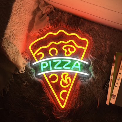 PIZZA Neon Sign - Neon Pizza Feast