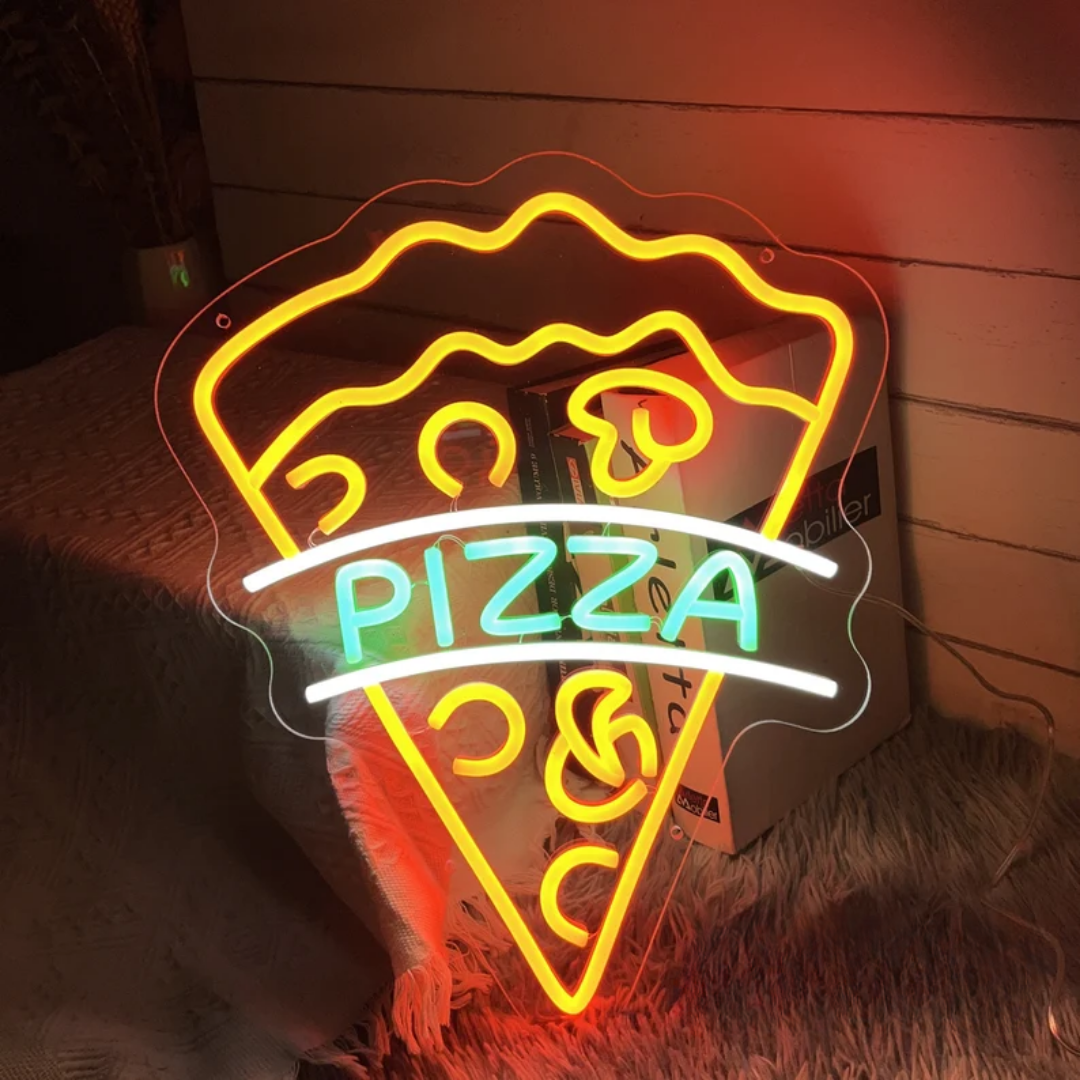 PIZZA Neon Sign - Neon Pizza Feast