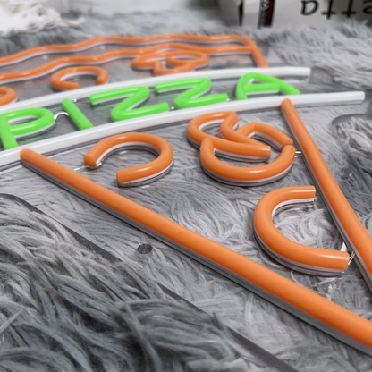 PIZZA Neon Sign - Neon Pizza Feast