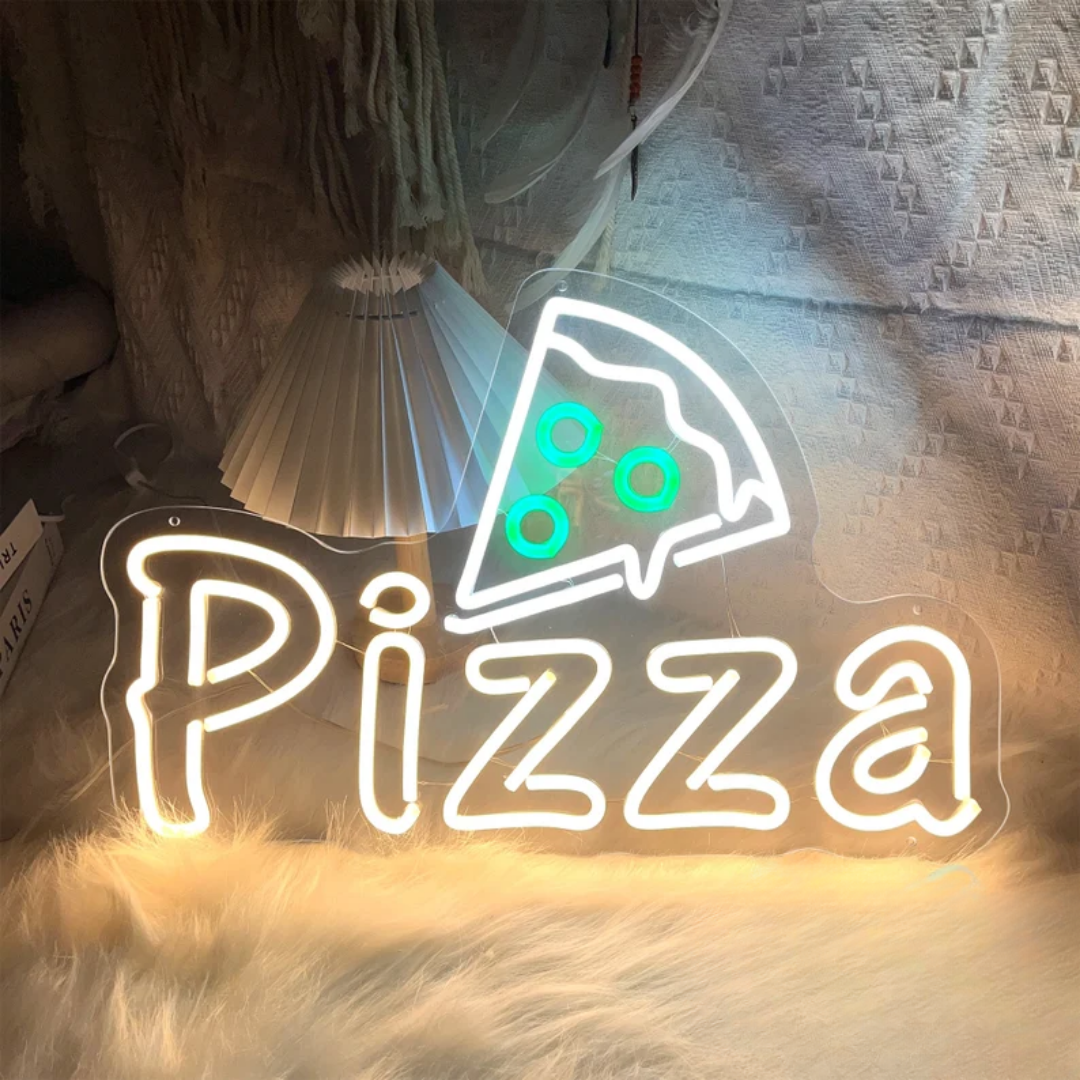 Pizza Neon Sign - Slice of Heaven Neon