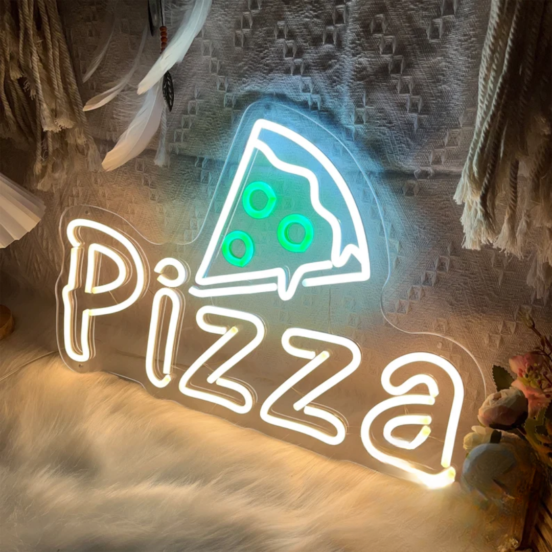 Pizza Neon Sign - Slice of Heaven Neon