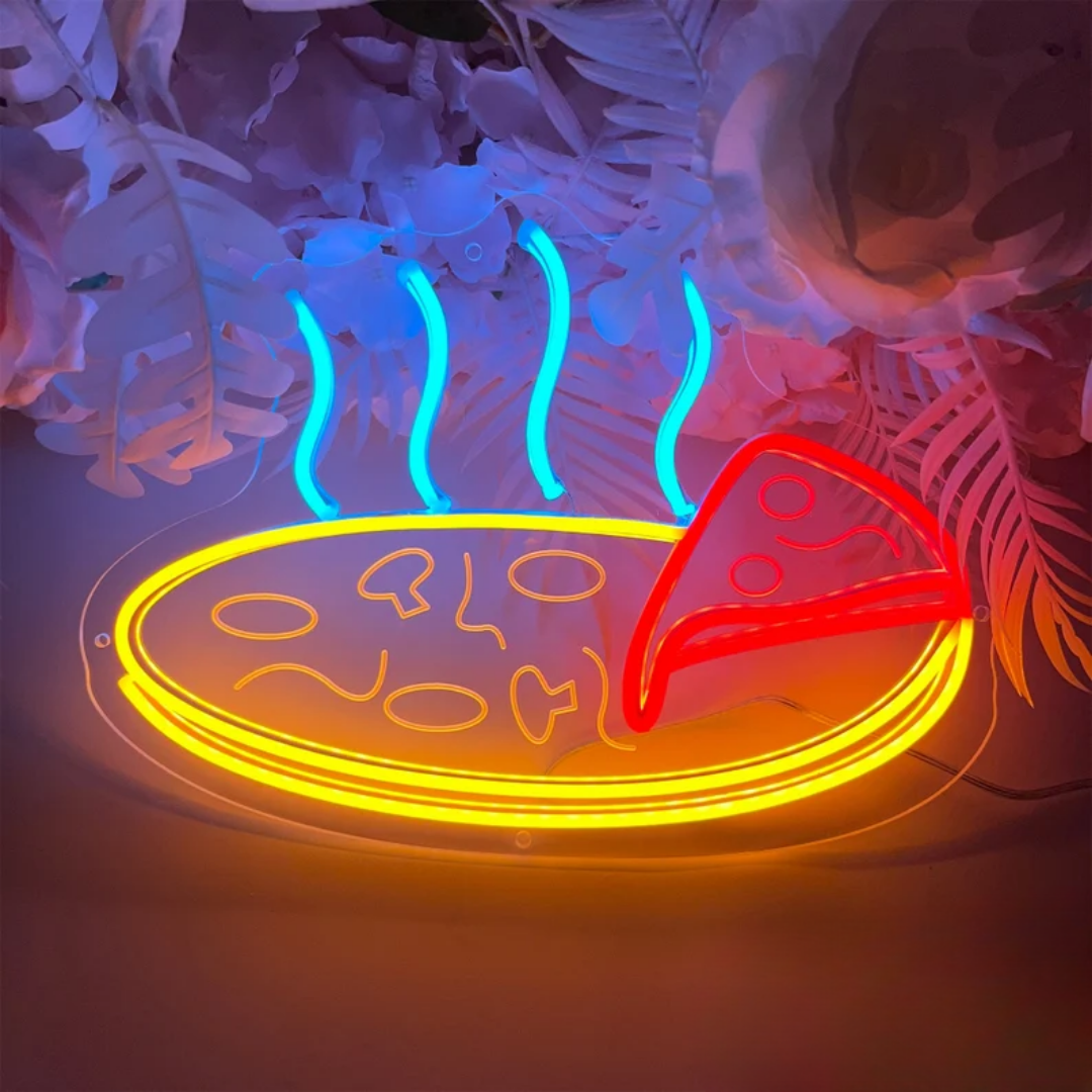 Pizza Neon Sign - Glowing Pizzeria Extravaganza