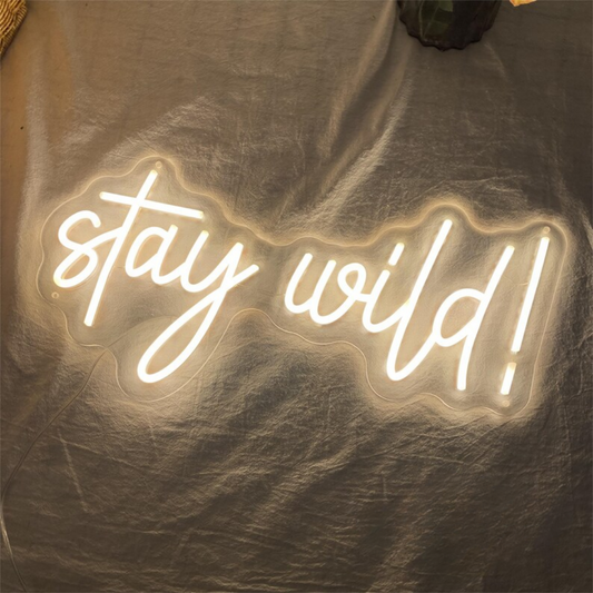 Stay Wild Neon Sign - Wild Spirit Glow
