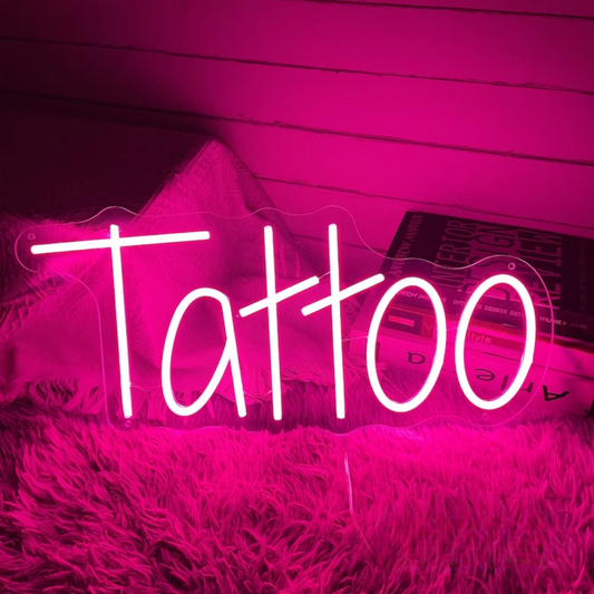 Tattoo Neon Sign - Tattoo Studio Brilliance for Artistic Souls