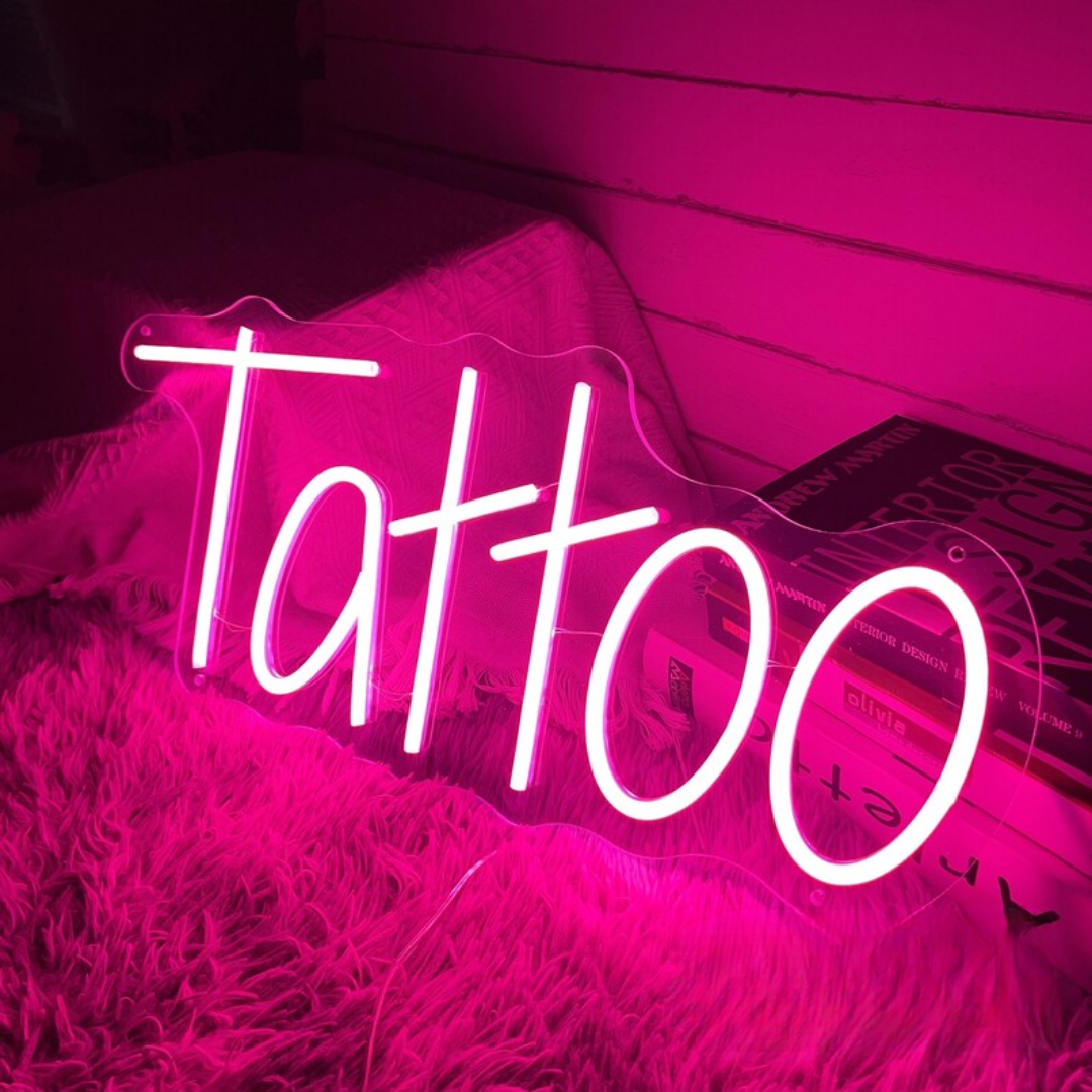 Tattoo Neon Sign - Tattoo Studio Brilliance for Artistic Souls
