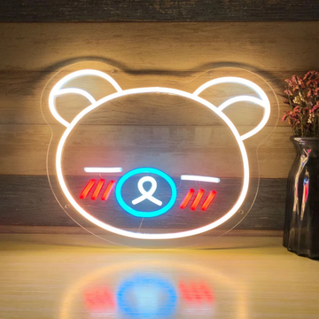 Teddy Bear Neon Sign - Teddy Wonders for Cozy Souls