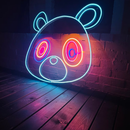 Kanye West Graduation Bear Neon Sign - Bear Hug to Success