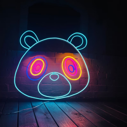 Kanye West Graduation Bear Neon Sign - Bear Hug to Success