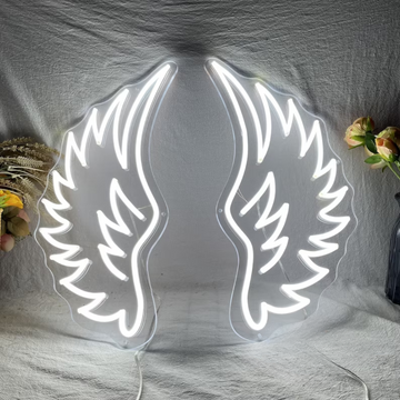 Wings Neon Sign - Light Up Your Space with Heavenly Aesthetics