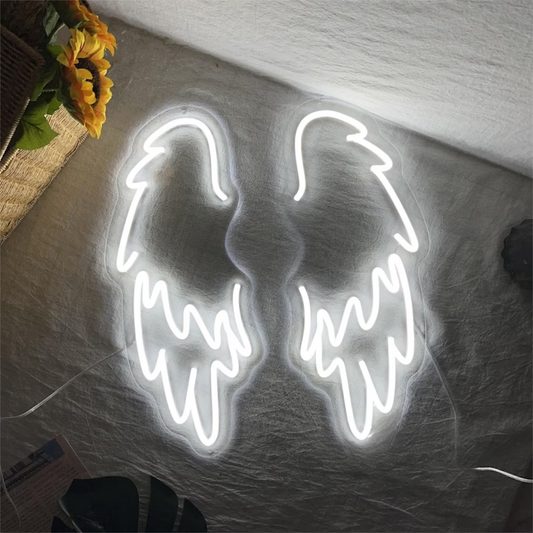Wings Neon Sign - Flight to Radiance