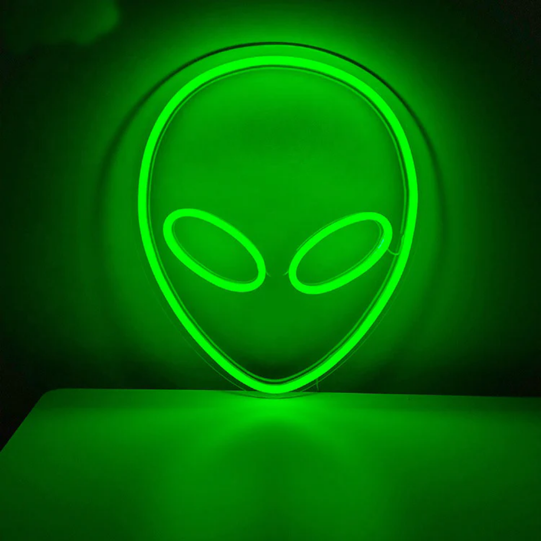 Alien Neon Sign - Illuminate Your Space with an Alien Neon