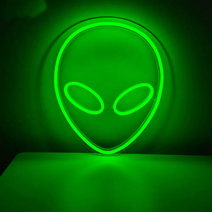 Alien Neon Sign - Illuminate Your Space with an Alien Neon