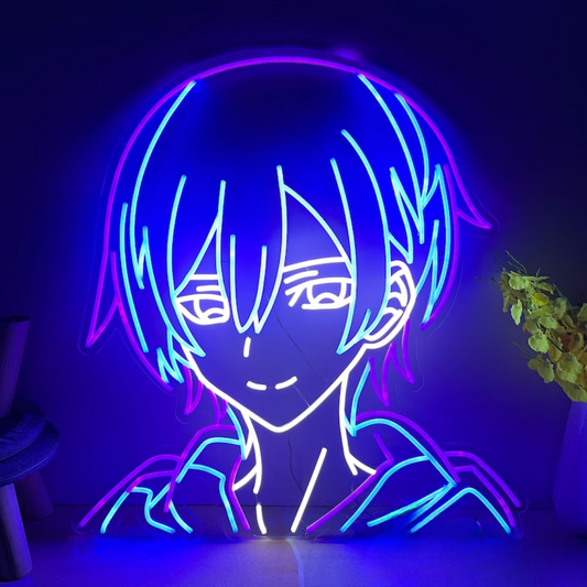 Anime Boy Neon Sign - Bring Your Favorite Characters to Life in Neon