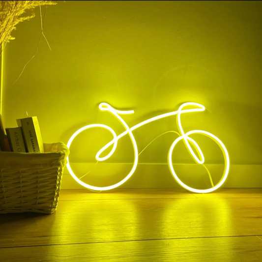 Bicycle Neon Sign - Pedal Power Glow
