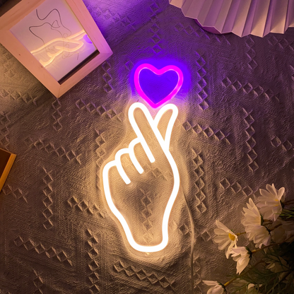 BTS Heart Neon Sign - BTS Army's Neon Delight 15 by 15 Inches