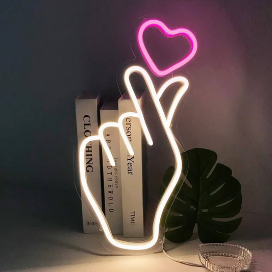 BTS Heart Neon Sign - BTS Army's Neon Delight 15 by 15 Inches
