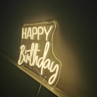 Happy Birthday Neon Sign - Make Every Birthday Brighter