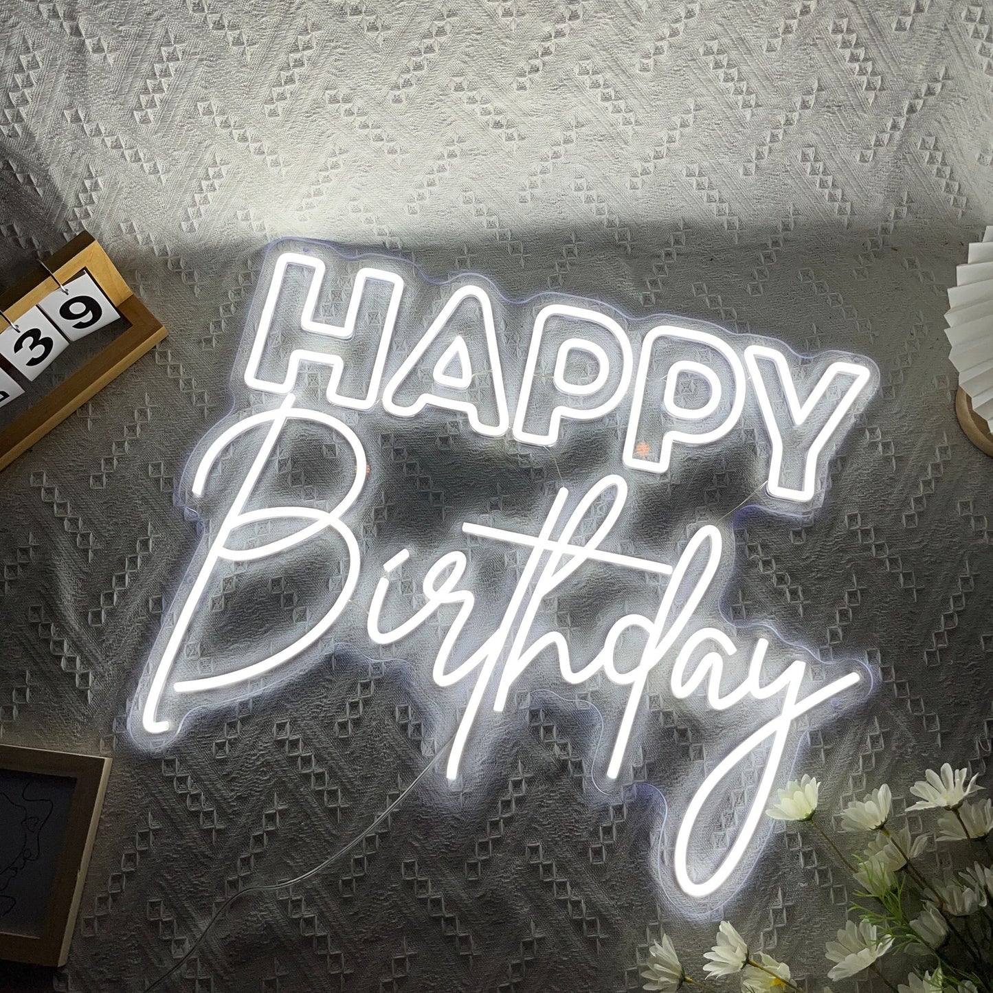 Happy Birthday Neon Sign - Light Up the Celebration with Neon Brilliance!