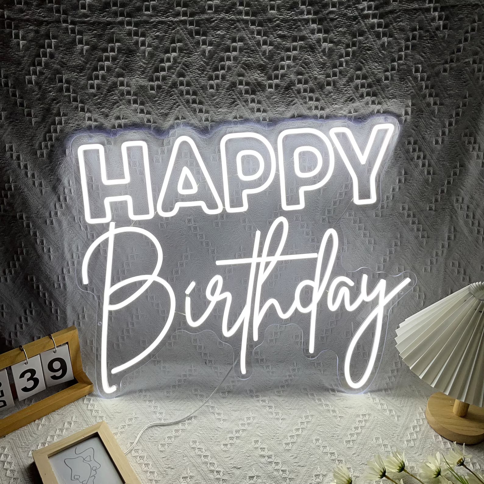 Happy Birthday Neon Sign - Light Up the Celebration with Neon Brilliance!