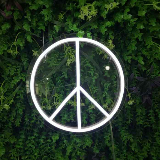 Peace Neon Sign - Dive into Serenity with the Luminous Peace Message