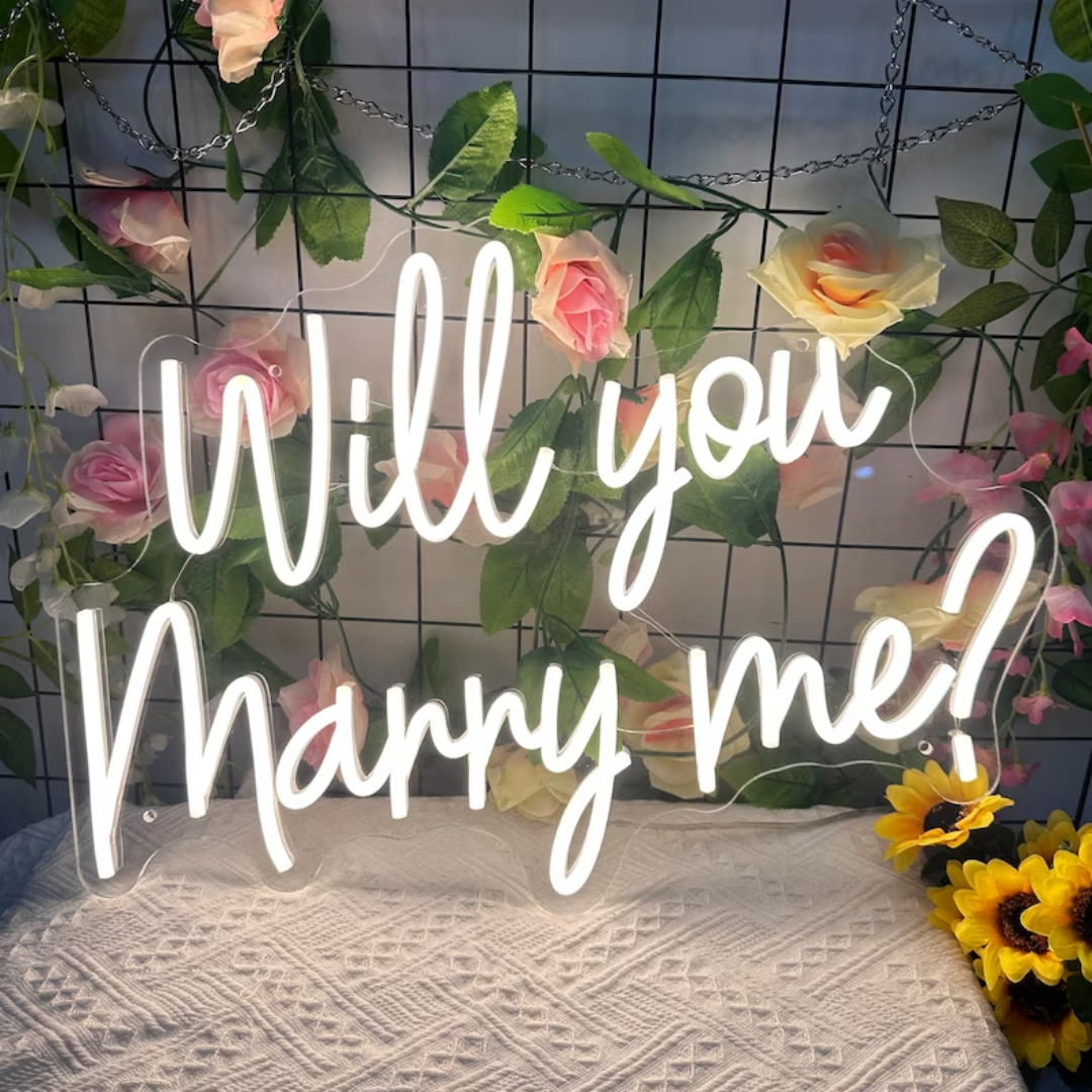 Will You Marry Me? Neon Sign - Propose in Style